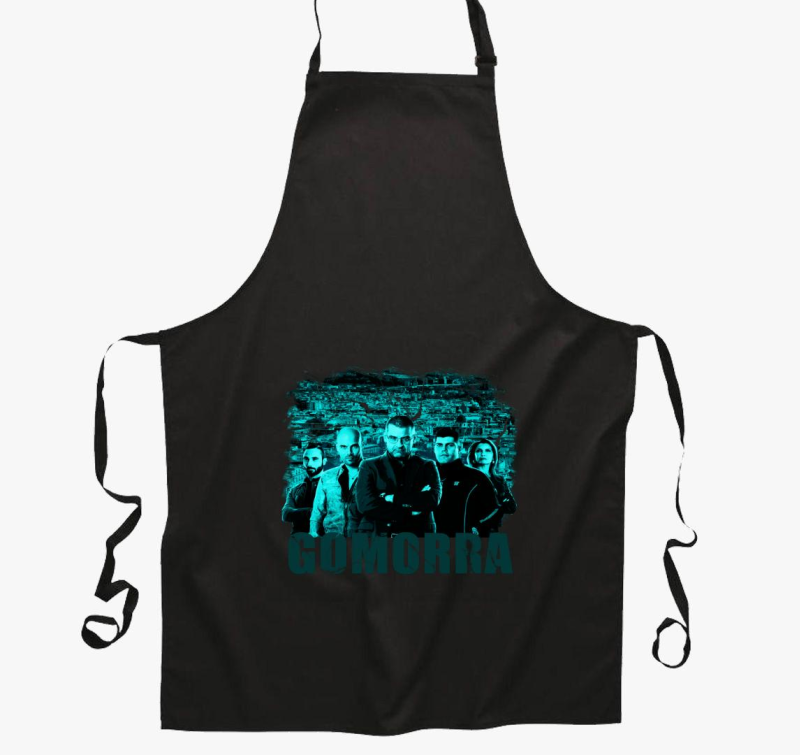 Gomorra kék kötény