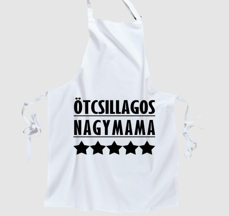 Ötcsillagos nagymama kötény