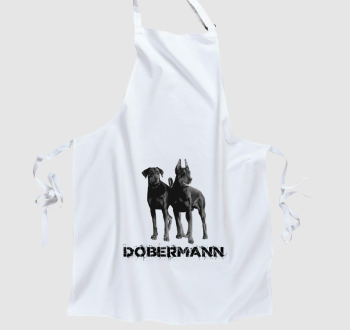 Dobermann pár kötény