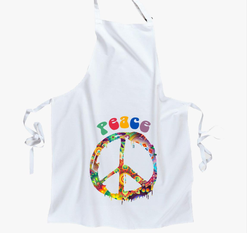 Peace jeles kötény
