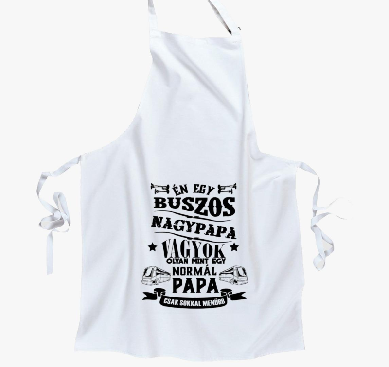 Buszos nagypapa kötény