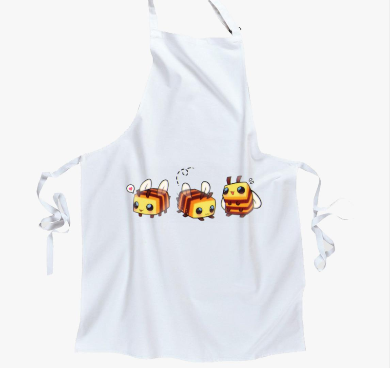 Minecraft méhek kötény