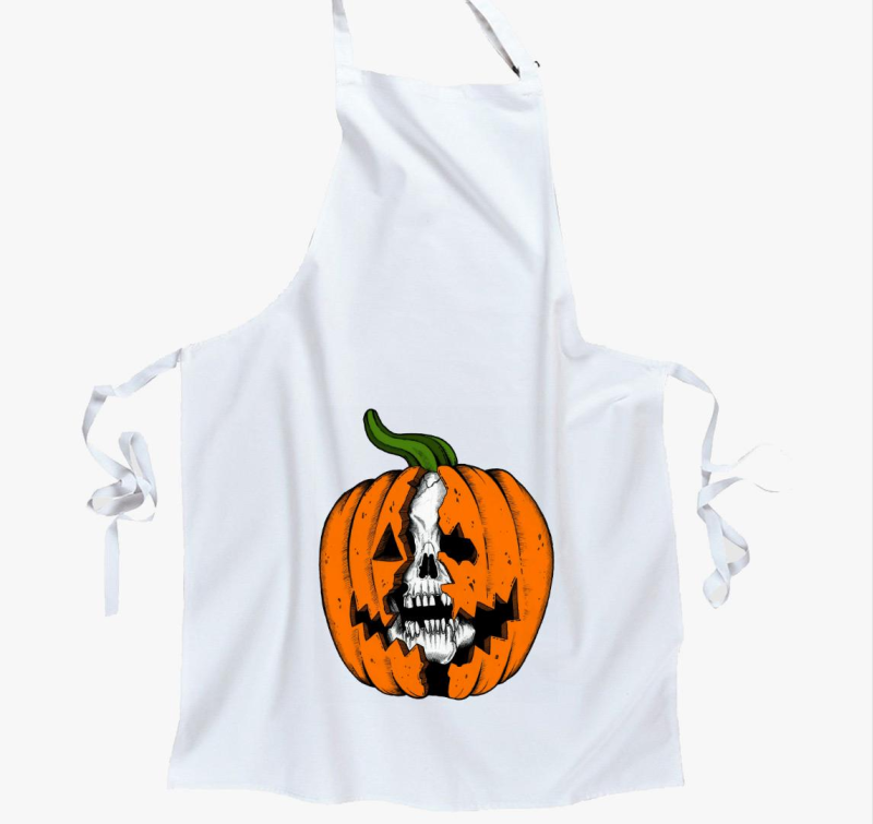 Koponya a tökben kötény