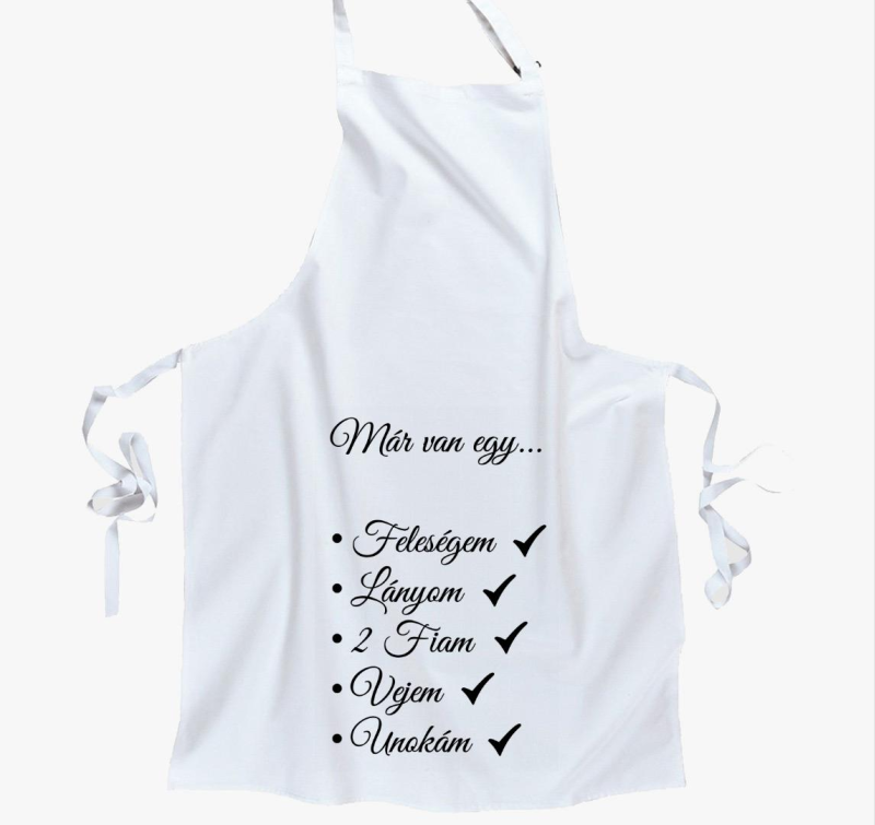Családlista nagyapáknak kötény