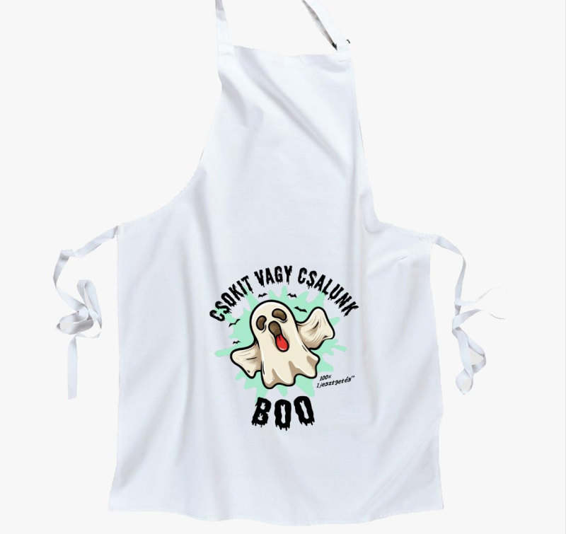 Csokit vagy csalunk halloweeni kötény