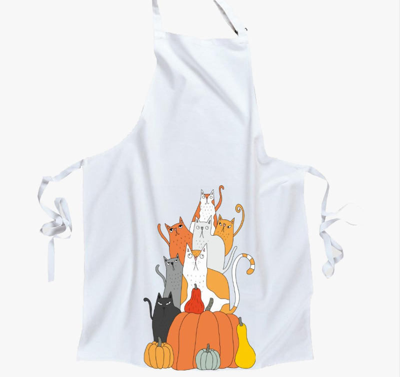 Őszi macskahalom - kötény