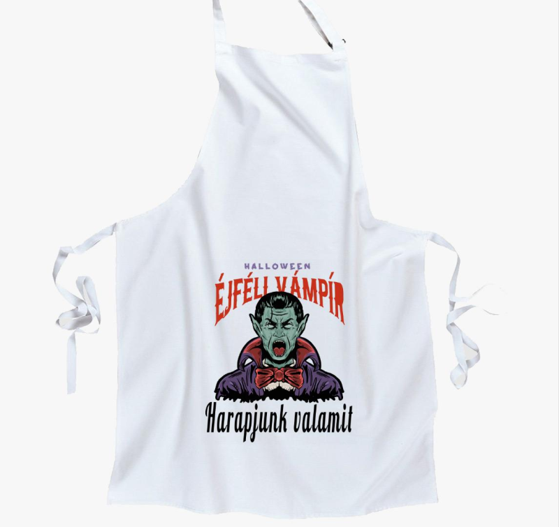 Éjféli vámpír halloweeni kötény