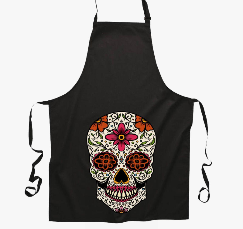 Halloween Calavera koponya kötény