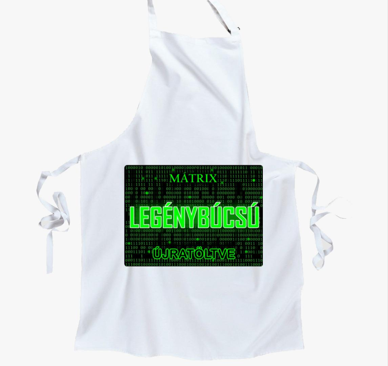 Mátrix legénybúcsús kötény