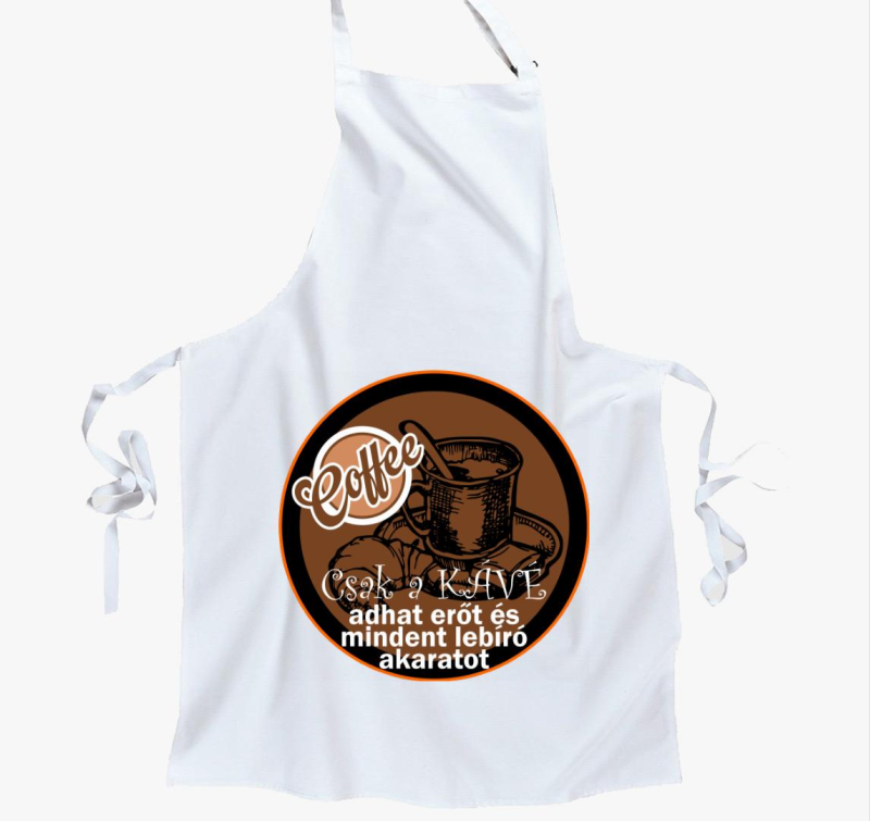 Kávé adhat erőt kötény