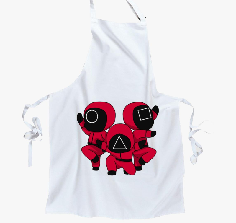 Squid Game - Chibi őrök kötény