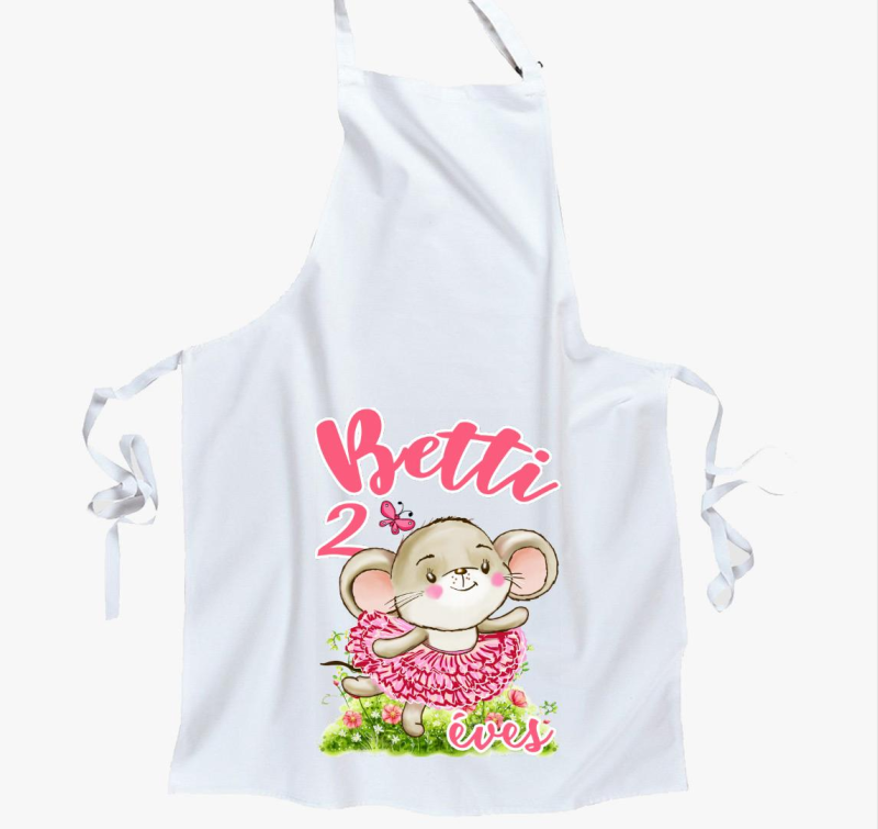 Egérke balerína  szülinapi gyerek kötény