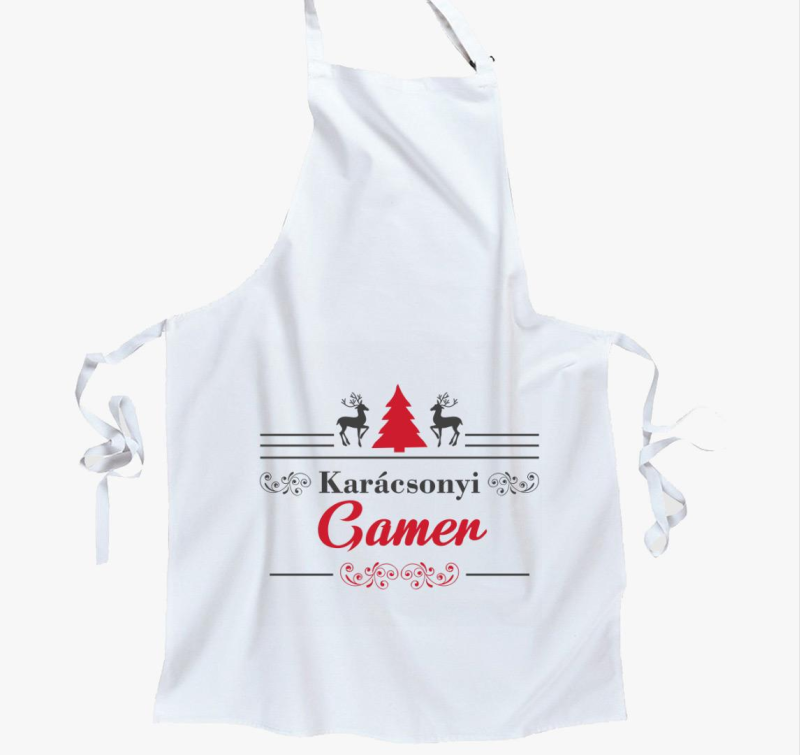 Karácsonyi gamer kötény