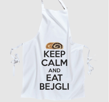 Keep calm and eat bejgli kötény