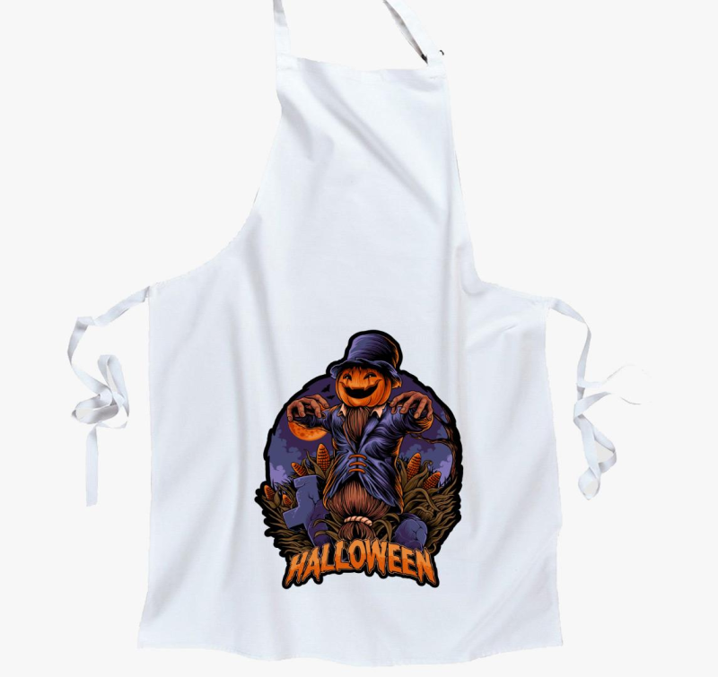 Tökfejes madárijesztő kötény