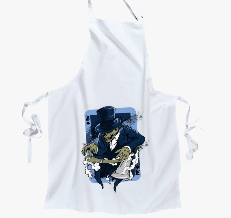 Csontvázas Póker lap kötény