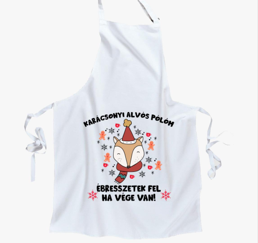 Karácsonyi alvós köténym kötén...