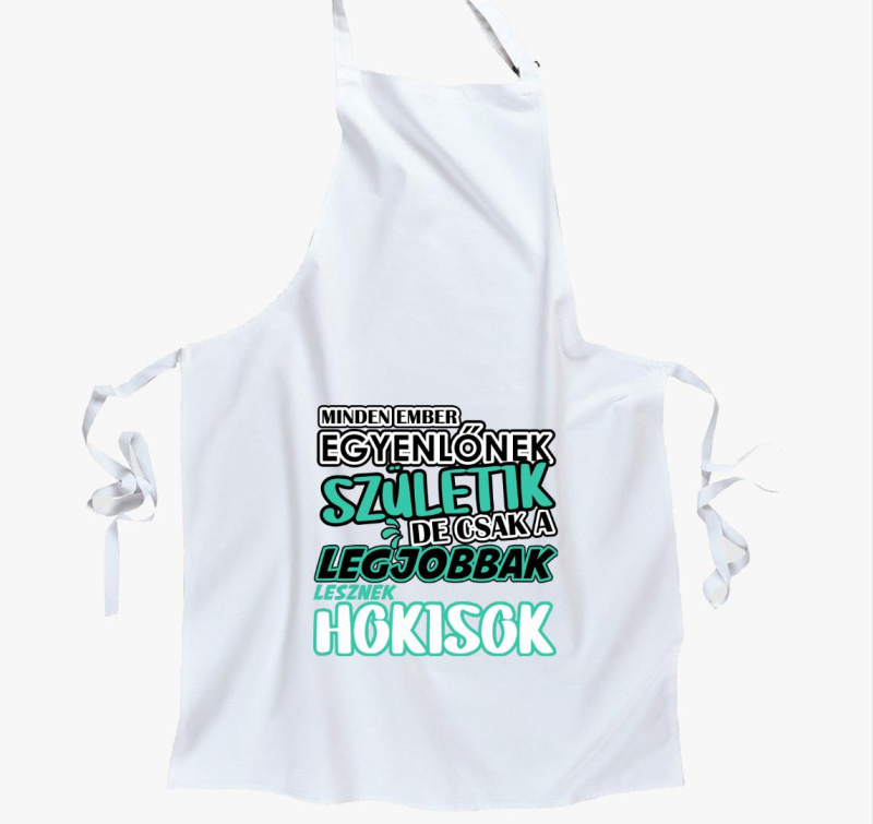 Egyenlőnek születik hokis kötény