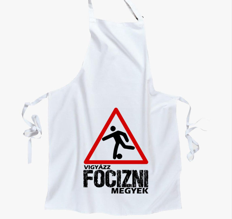 Vigyázz focizni megyek kötény