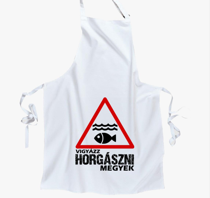 Vigyázz horgászni megyek kötény