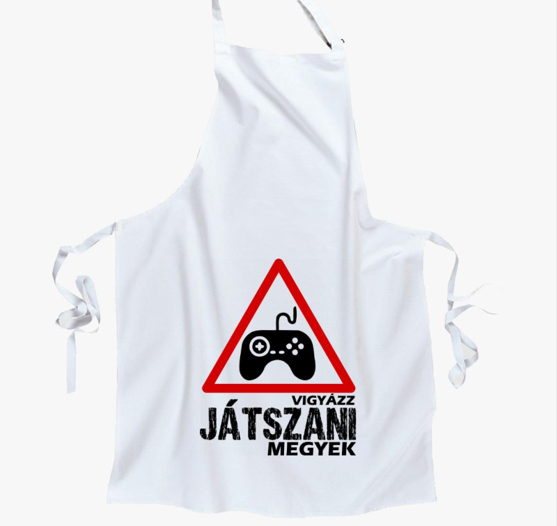 Vigyázz játszani megyek kötény