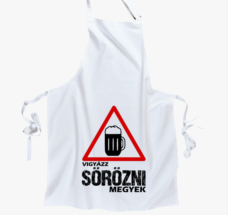 Vigyázz sörözni megyek kötény
