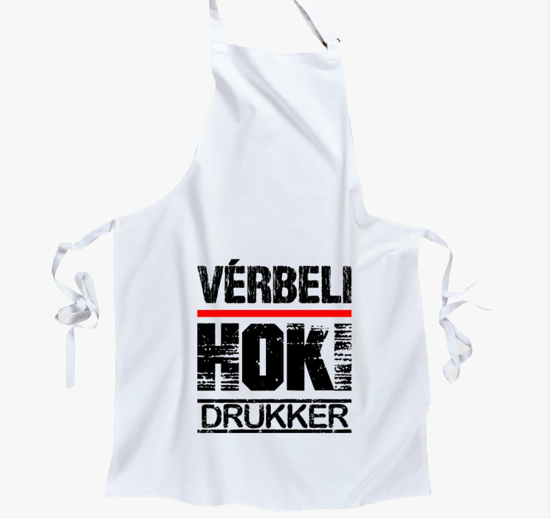 Vérbeli hoki drukker kötény