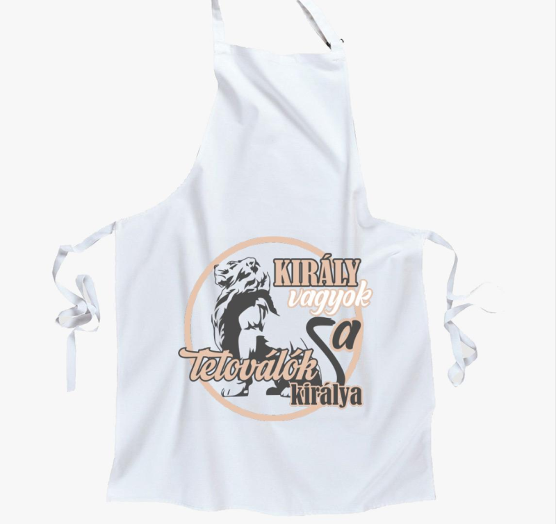 Király vagyok tetováló kötény