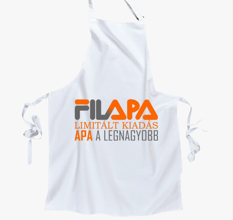 Apa fila feliratos kötény