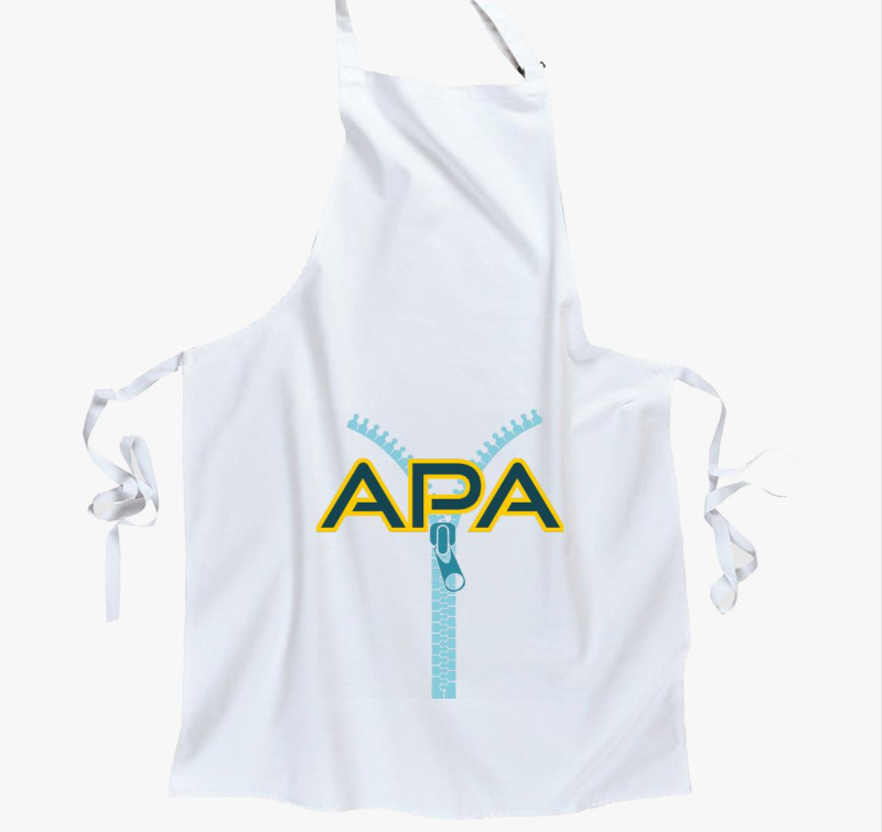 Apa zipzáros kötény