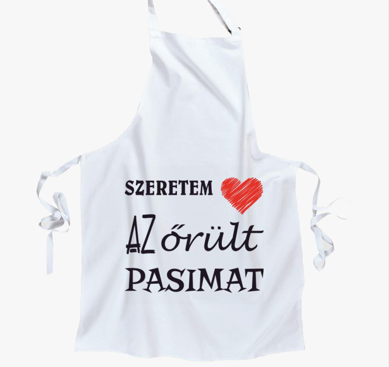 Szeretem az őrült pasimat páros kötény