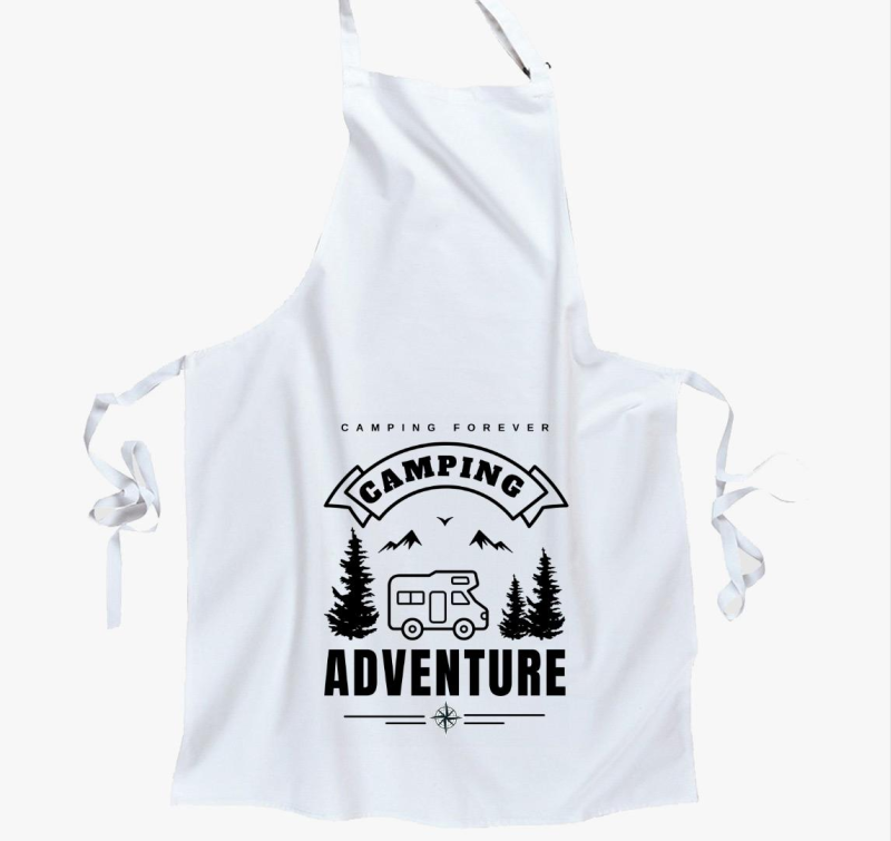 Lakóautó camping adventure kötény