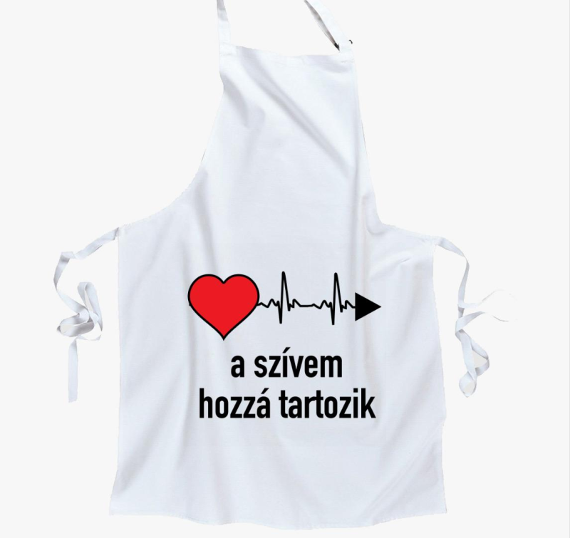 A szívem hozzá tartozik bal páros kötény