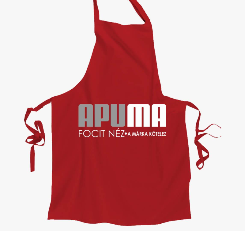 Apuma focis márkás kötény