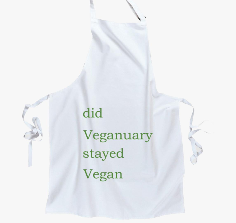Did Veganuary (zöld betűs) kötény