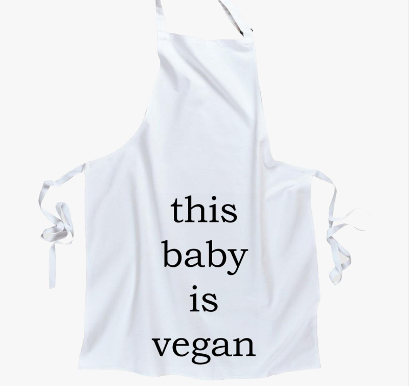 This baby is vegan kötény