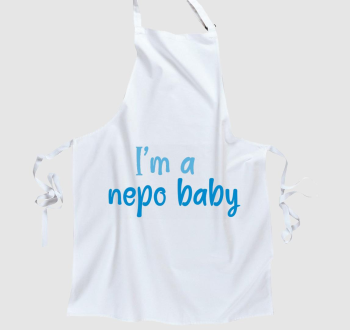 I'm a nepo baby (kék) feliratos kötény