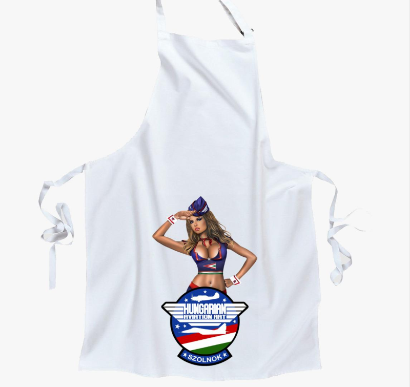 Hungarian Aviation Art Patch Girl kötény