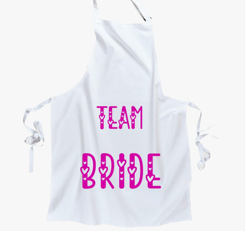 Team Bride pink kötény