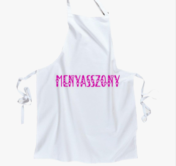 Menyasszony pink kötény