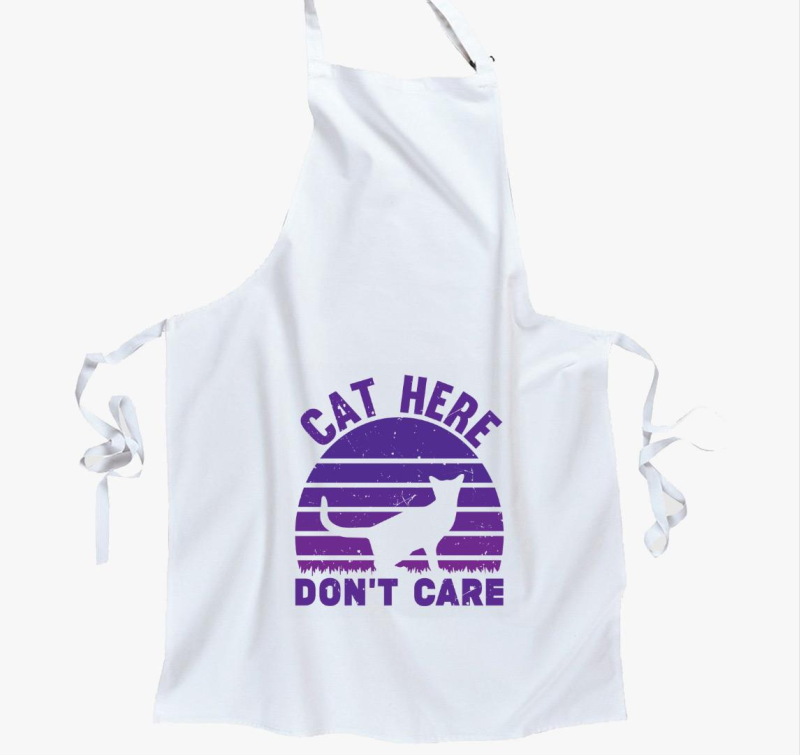 Cat here don't care kötény