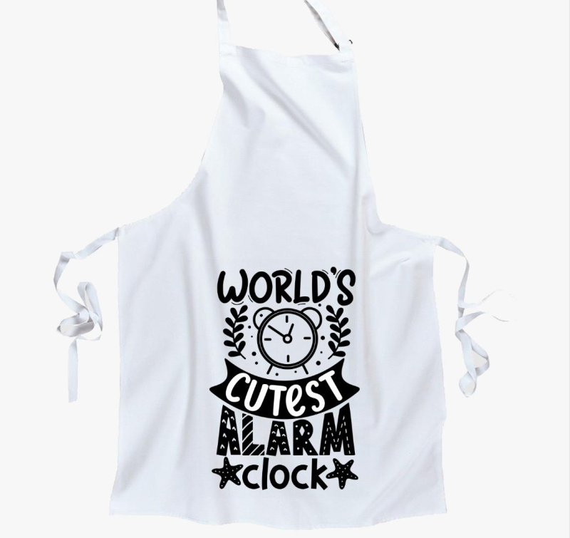 Legcukibb ébresztőóra kötény