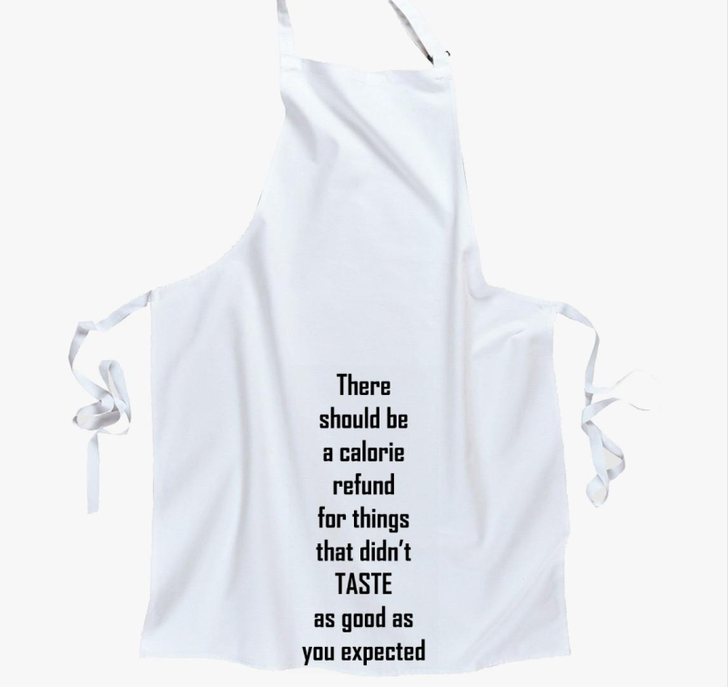 Calorie refund kötény