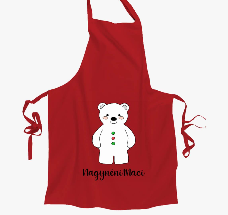 Nagynéni maci karácsonyi kötény