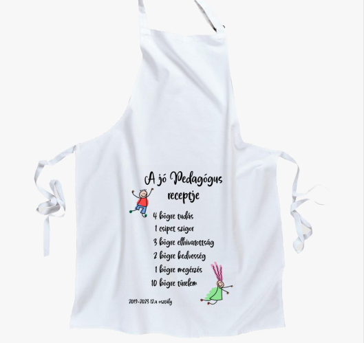 A jó pedagógus receptje kötény...
