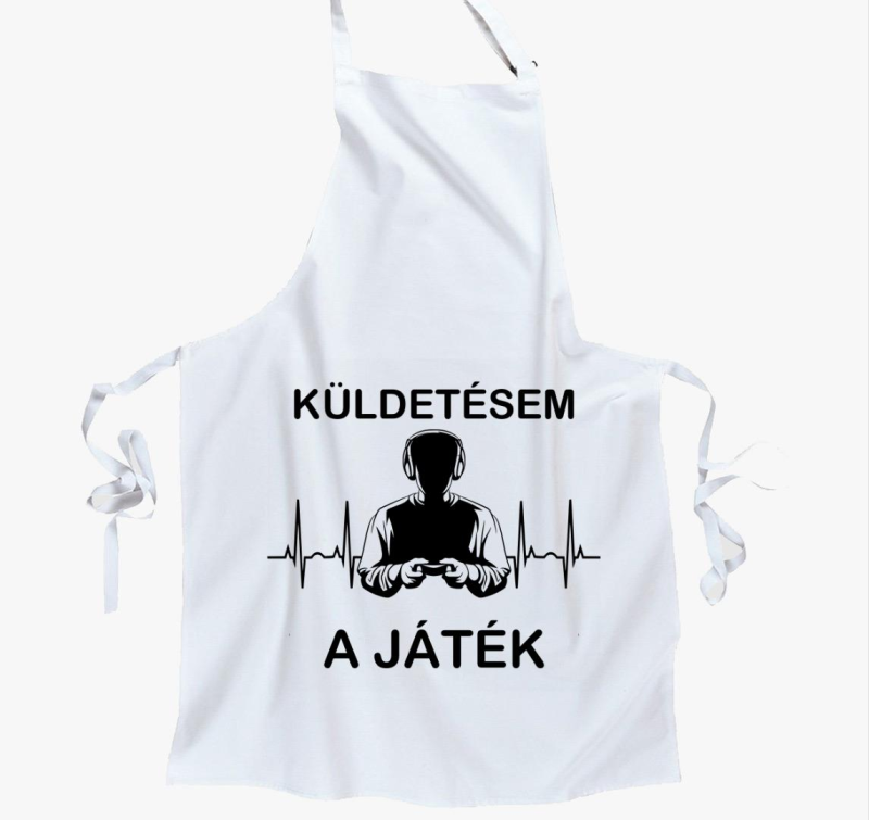Küldetésem a játék gamer kötény