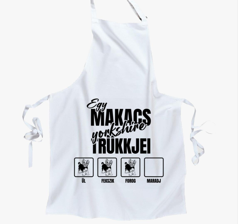 Egy makacs yorkshire trükkjei kötény