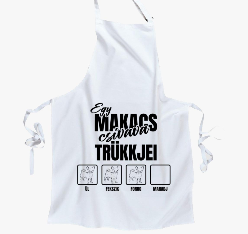 Egy makacs csivava trükkjei kötény