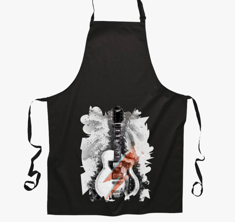 David Bowie gitár kötény