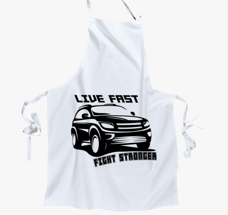 Live fast 5 kötény